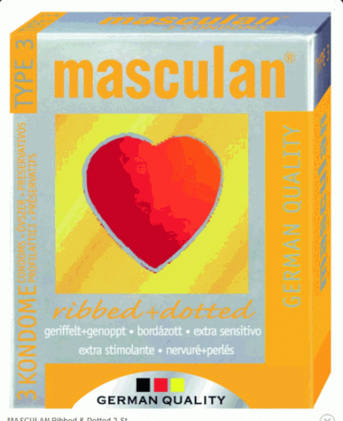 Masculan® ribbed+dotted Kondom